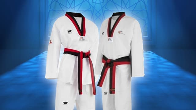 Tusah Terra Uniform Poom V-Neck, Dobok Sparring Taekwondo