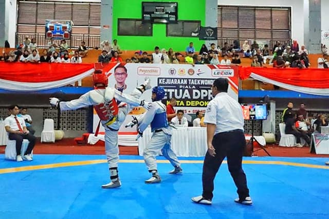650 Atlet Ramaikan Kejuaraan Taekwondo Piala Ketua DPRD Kota Depok
